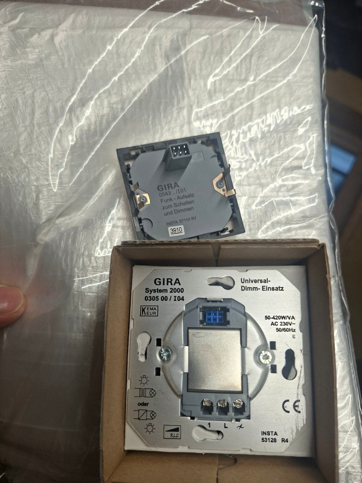 Gira System 2000 Universele Dimmer Inzetstuk, Ophalen of Verzenden, Nieuw, Gira, Dimmer