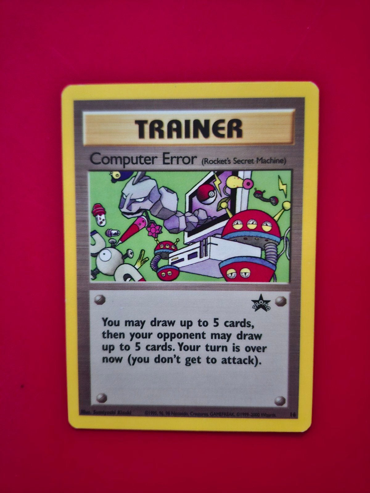 Pokémon Promo Computer Error #16 Trainer Kaart, Ophalen of Verzenden, Zo goed als nieuw, Losse kaart