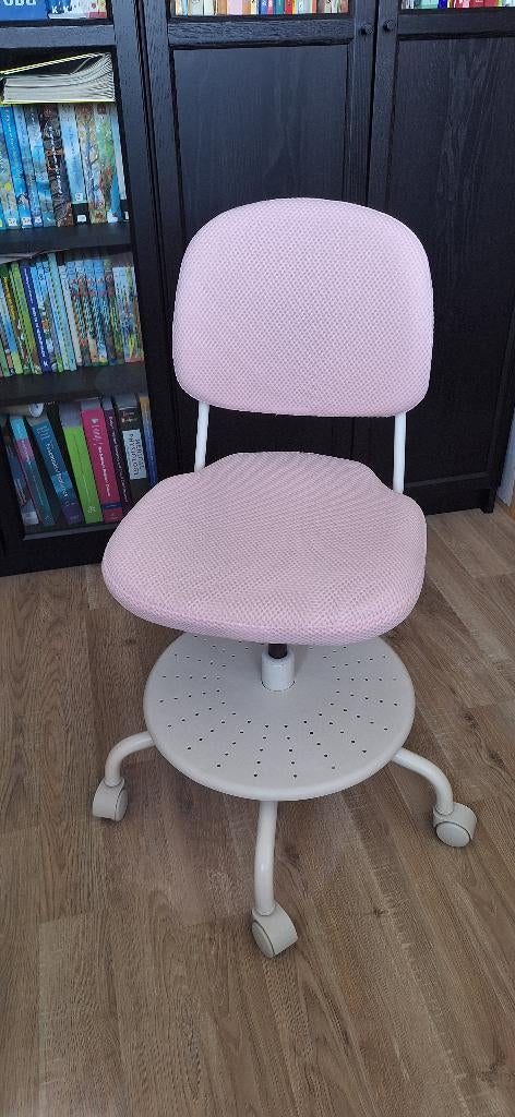 Ikea VIMUND bureastoel kind roze - als nieuw!, Huis en Inrichting, Bureaustoelen, Ophalen, Zo goed als nieuw, Roze, Bureaustoel