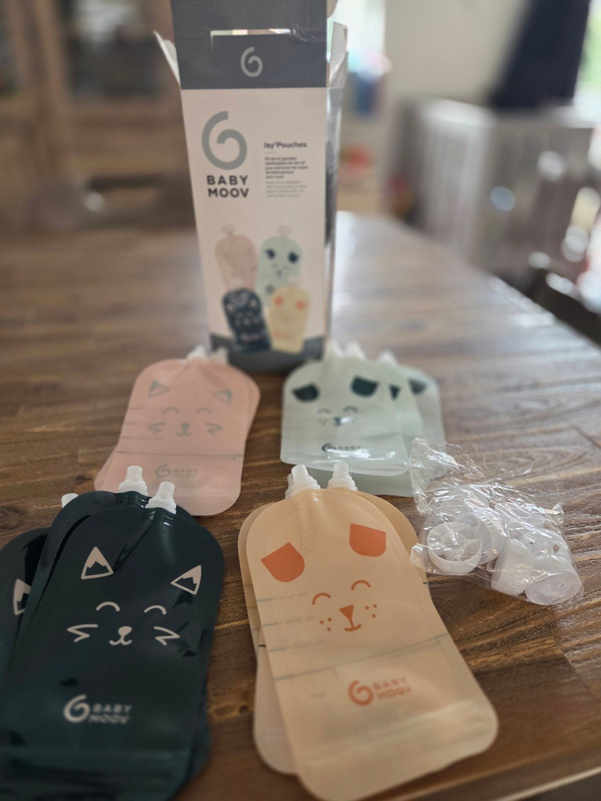 Baby Moov - Herbruikbare knijpzakjes (20 stuks), Bewaarbakje, Nieuw, Ophalen of Verzenden, Babymoov