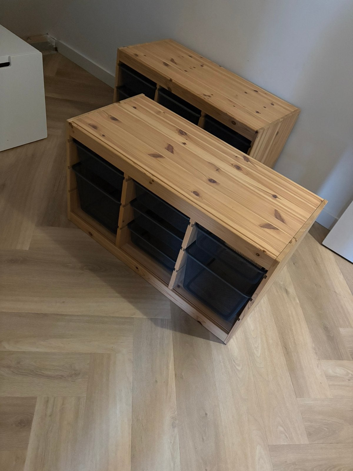 Ikea kast voor speelgoed met mandjes 2 stuks, Ophalen, 50 tot 100 cm, Zo goed als nieuw, Minder dan 100 cm