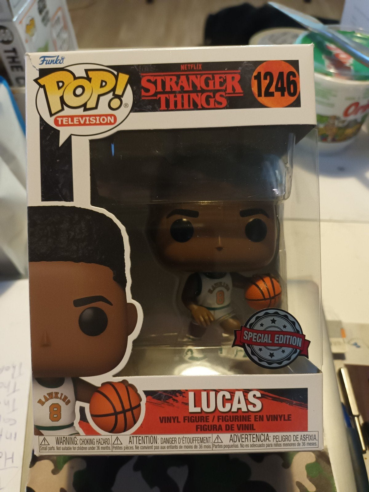Funko Pop! Stranger Things Lucas (Basketbal) Special Edition, Ophalen of Verzenden, Nieuw