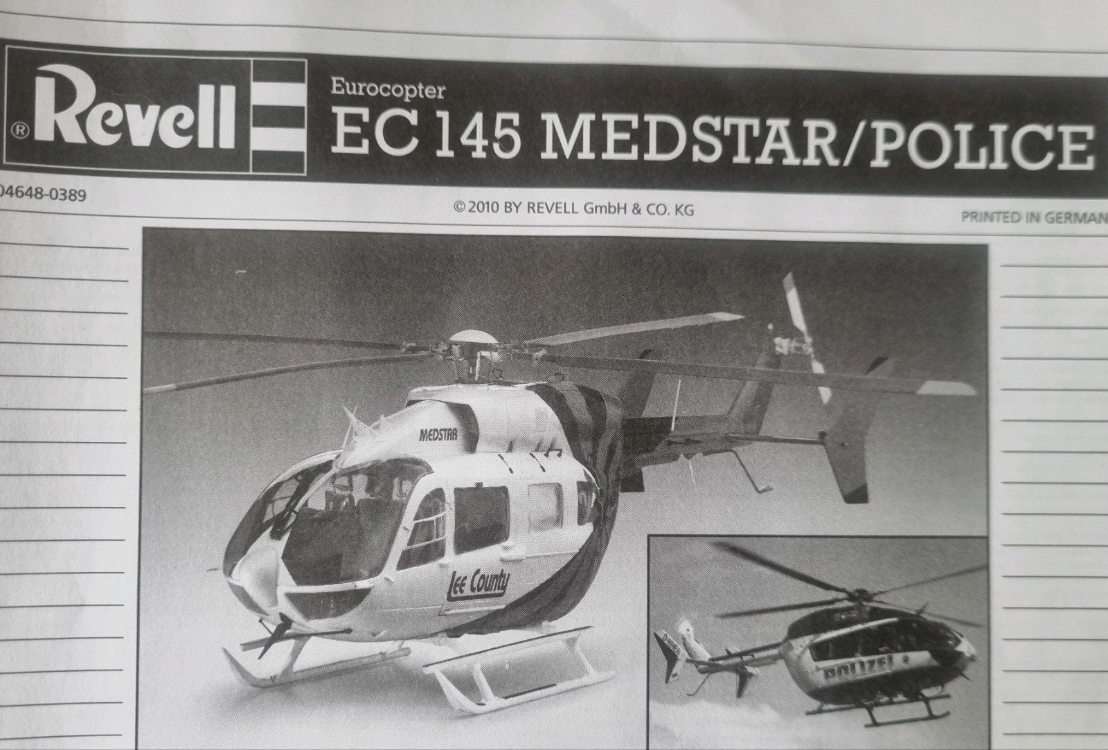 Revell 04648 EC145 MEDSTAR/POLICE 1:32 zonder doos, Hobby en Vrije tijd, Modelbouw | Vliegtuigen en Helikopters, Ophalen of Verzenden