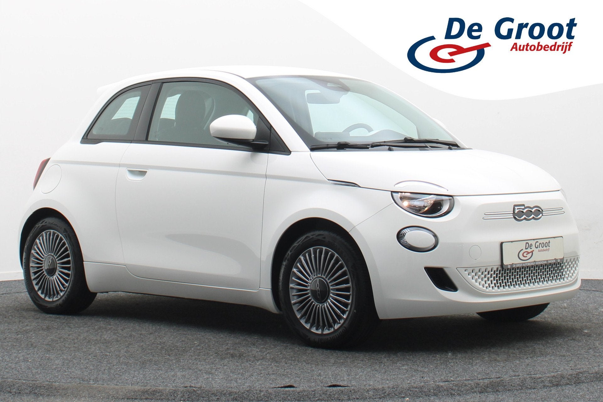 Fiat 500E Icon 42 kWh Virtual Cockpit, Cruise, Apple Carplay, Auto's, Fiat, Stof, Gebruikt, Zwart, 4 stoelen