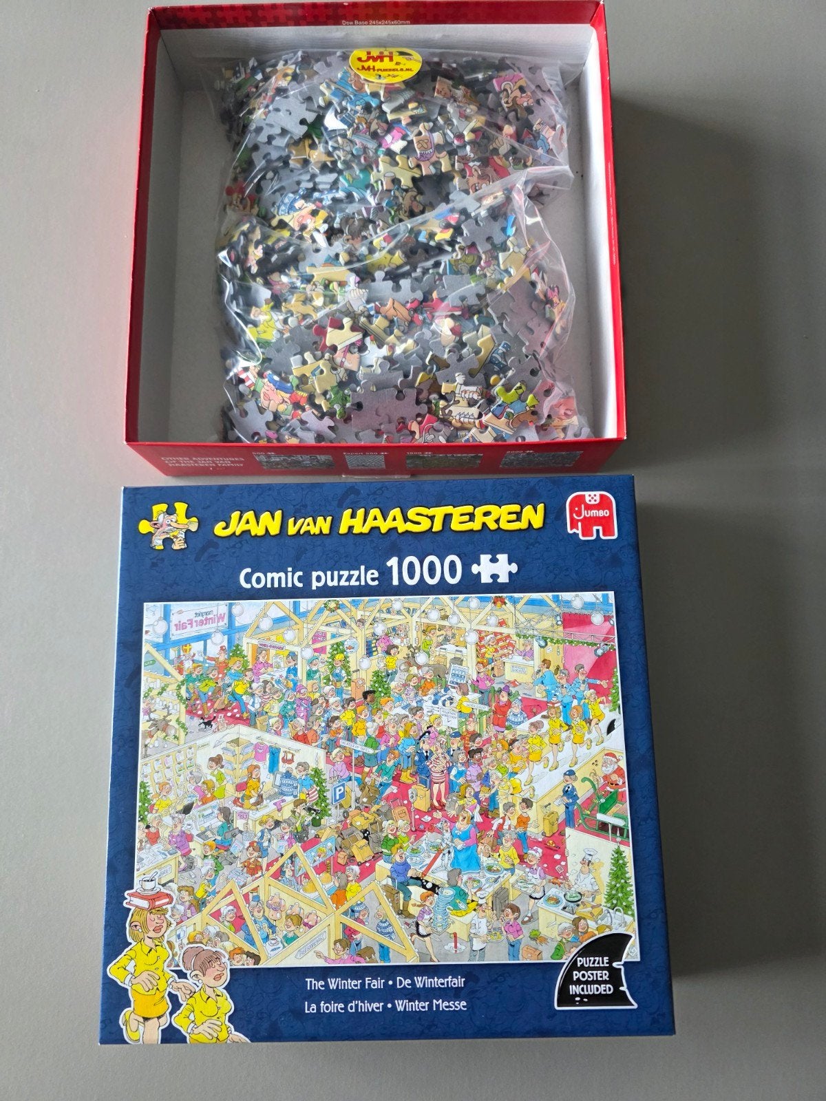 Jan van Haasteren Winter Fair 1000 stukjes, Ophalen of Verzenden, 500 t/m 1500 stukjes, Zo goed als nieuw, Legpuzzel