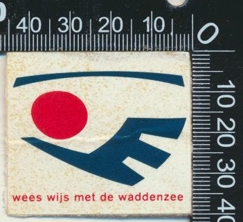 Sticker: Wees wijs met de Waddenzee (3), Ophalen of Verzenden, Zo goed als nieuw, Dier en Natuur