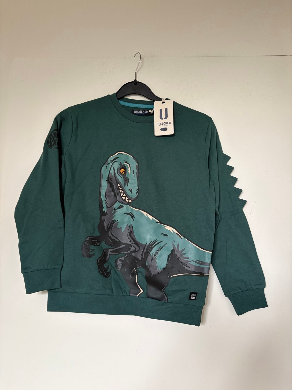 Unlocked trui dino met stekels, nieuw maat 140/146, Ophalen of Verzenden, Nieuw, Jongen, Trui of Vest