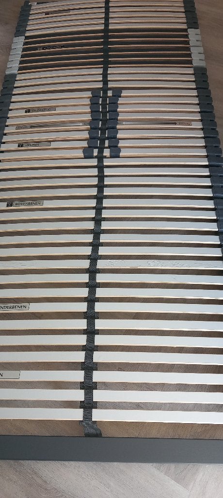 2 lattenbodems 80 x 200 Bossflex 600 VL (42 latten), Ophalen, Eenpersoons, Zo goed als nieuw, 80 cm