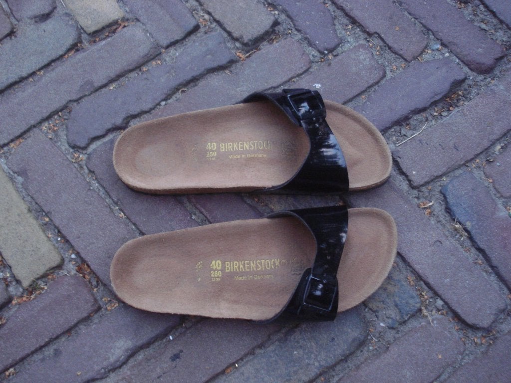 BIRKENSTOCK MADRID ZWART 40 NU GRATIS VERZENDING PER POST, Slippers, Verzenden, Zwart, Nieuw