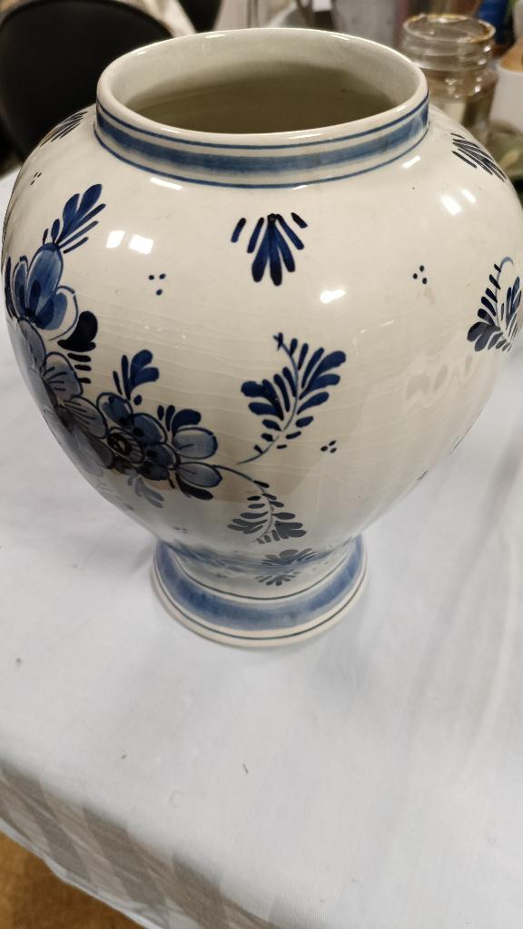 Delfts blauwe gemberpot 21 cm zonder deksel #28, Ophalen of Verzenden