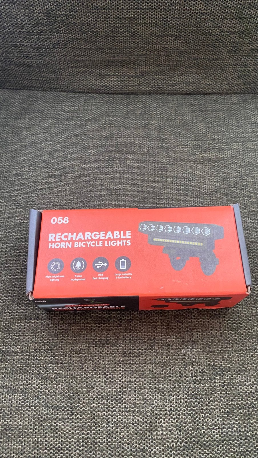 Hele mooie rechargeable fiets licht met een toeter, Ophalen of Verzenden, Nieuw