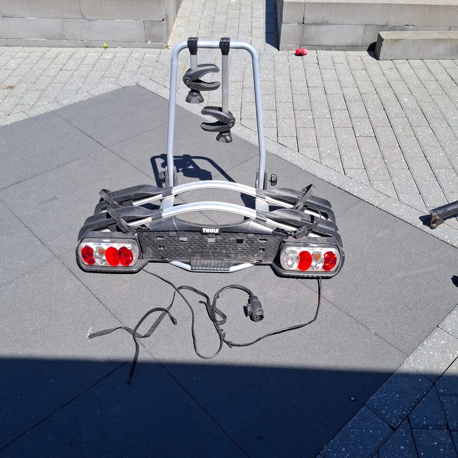 Thule fietsendrager voor 2 e-bikes, afneembare trekhaak, Auto diversen, Fietsendragers, Ophalen, 2 fietsen, Trekhaakdrager, Elektrische fiets