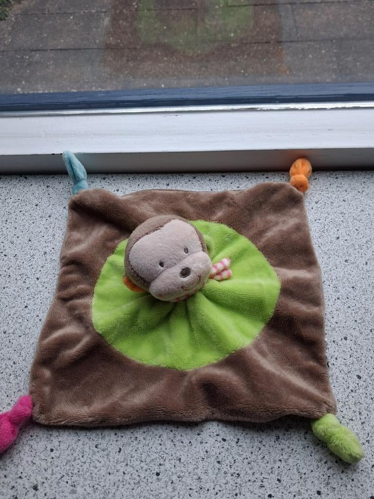 Knuffeldoek aap of aapje merk Eddy Toys of Zeeman, Ophalen of Verzenden, Zo goed als nieuw, Overige typen