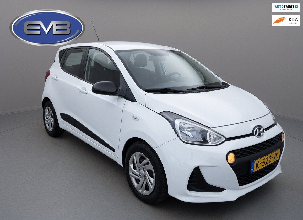 Hyundai I10 1.0i Comfort 5 deurs, 46000 km, airco,navigatie, Auto's, Voorwielaandrijving, Gebruikt, Start-stop-systeem, Wit