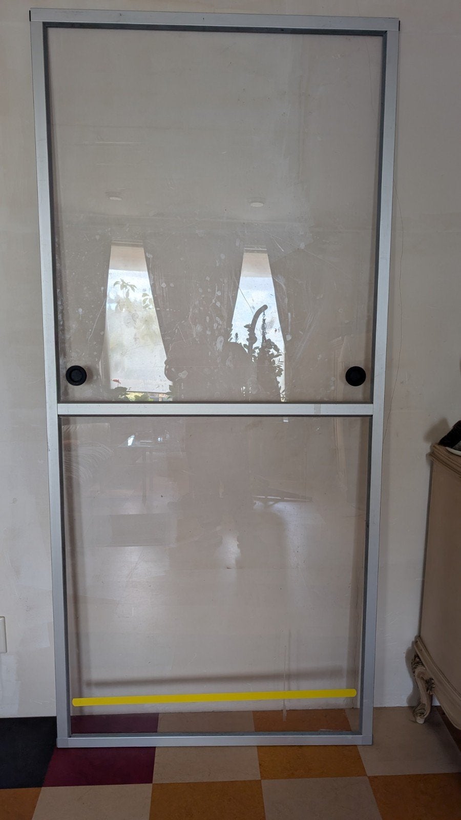 Aluminium Schuifpanelen met Perspex Ramen en Schuifwieltjes, Ophalen, Gebruikt, 80 tot 100 cm, Overige typen