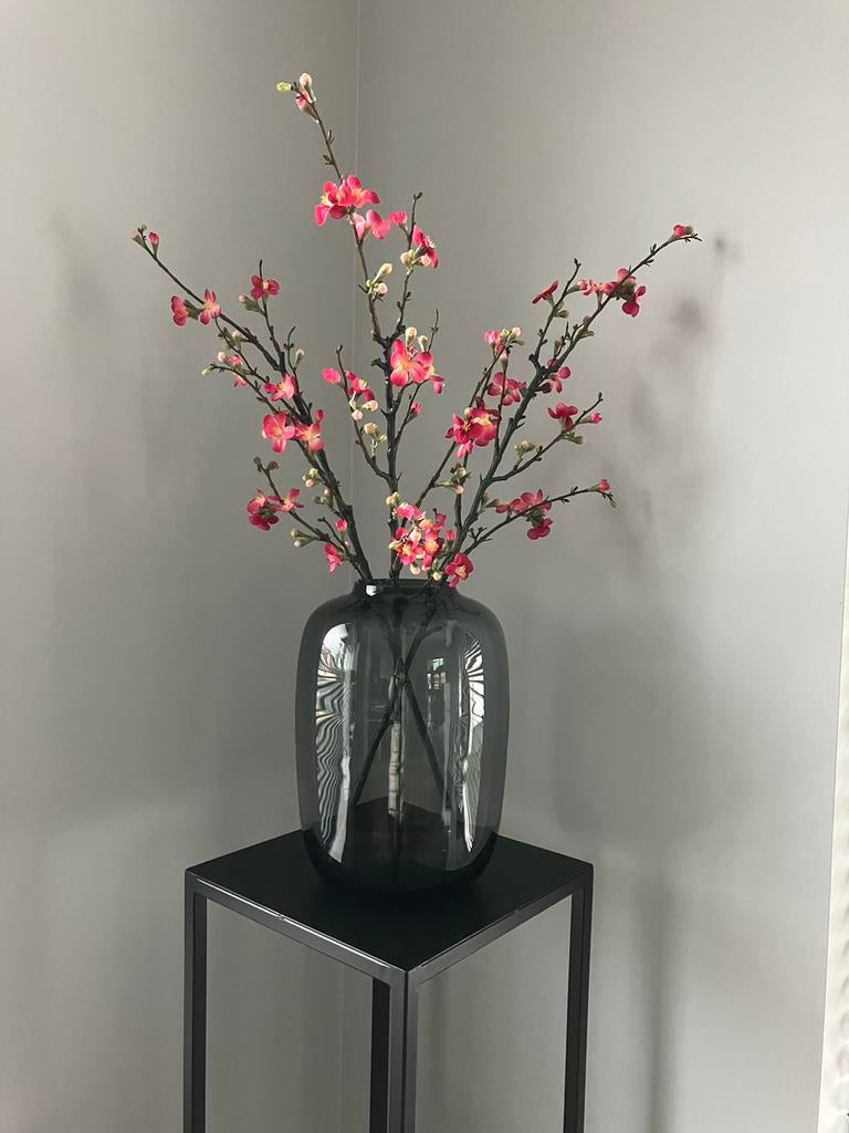 Zijden silk bloesemtak fuchsia 85cm NIEUW!, Binnen, Info@flowersbymirjam.nl, Roze, Transformatorstraat 6a