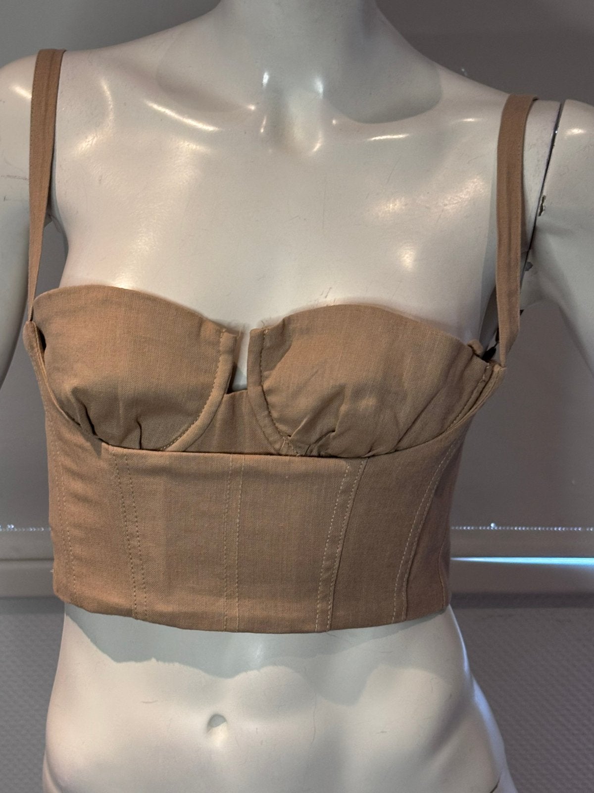 Oh polly corset top maat 36, Kleding | Dames, Tops, ., Beige, Ophalen of Verzenden, Zo goed als nieuw