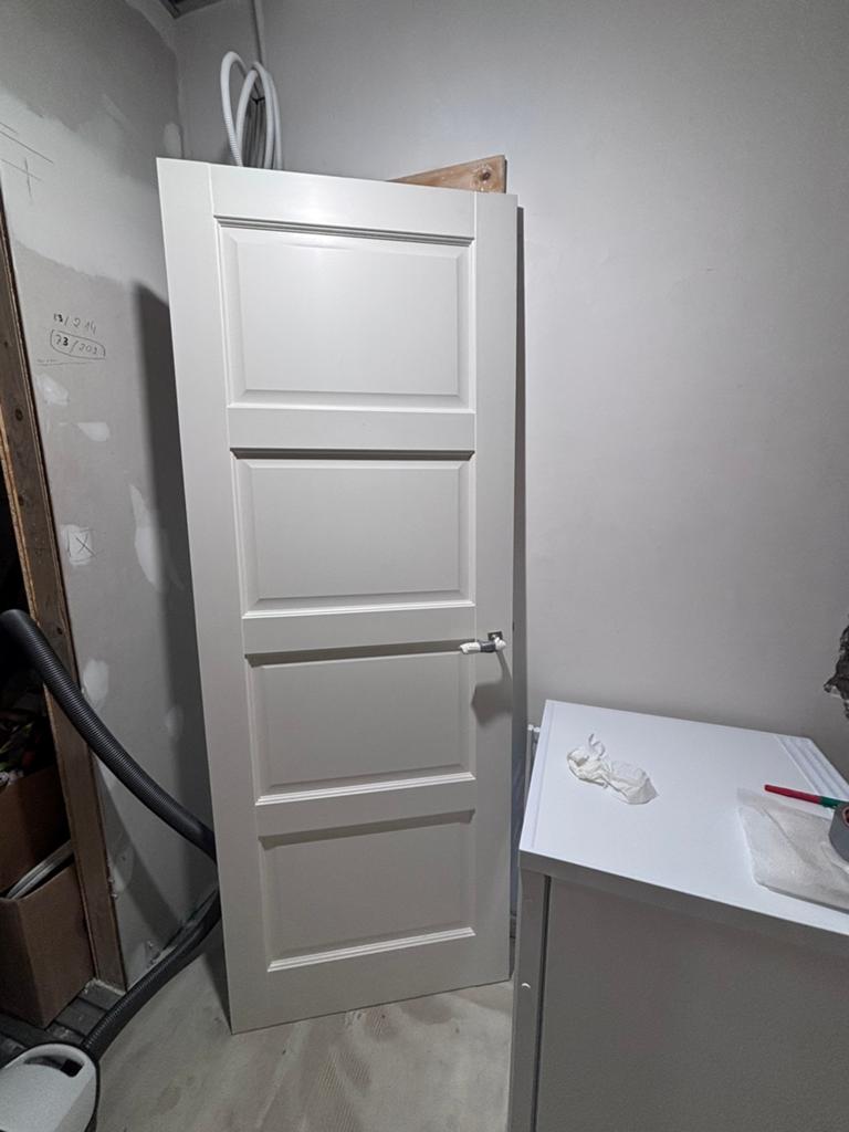 Drie massief houten paneeldeuren approx., 78x209, Doe-het-zelf en Verbouw, Deuren en Horren, Ophalen, Minder dan 80 cm, Binnendeur