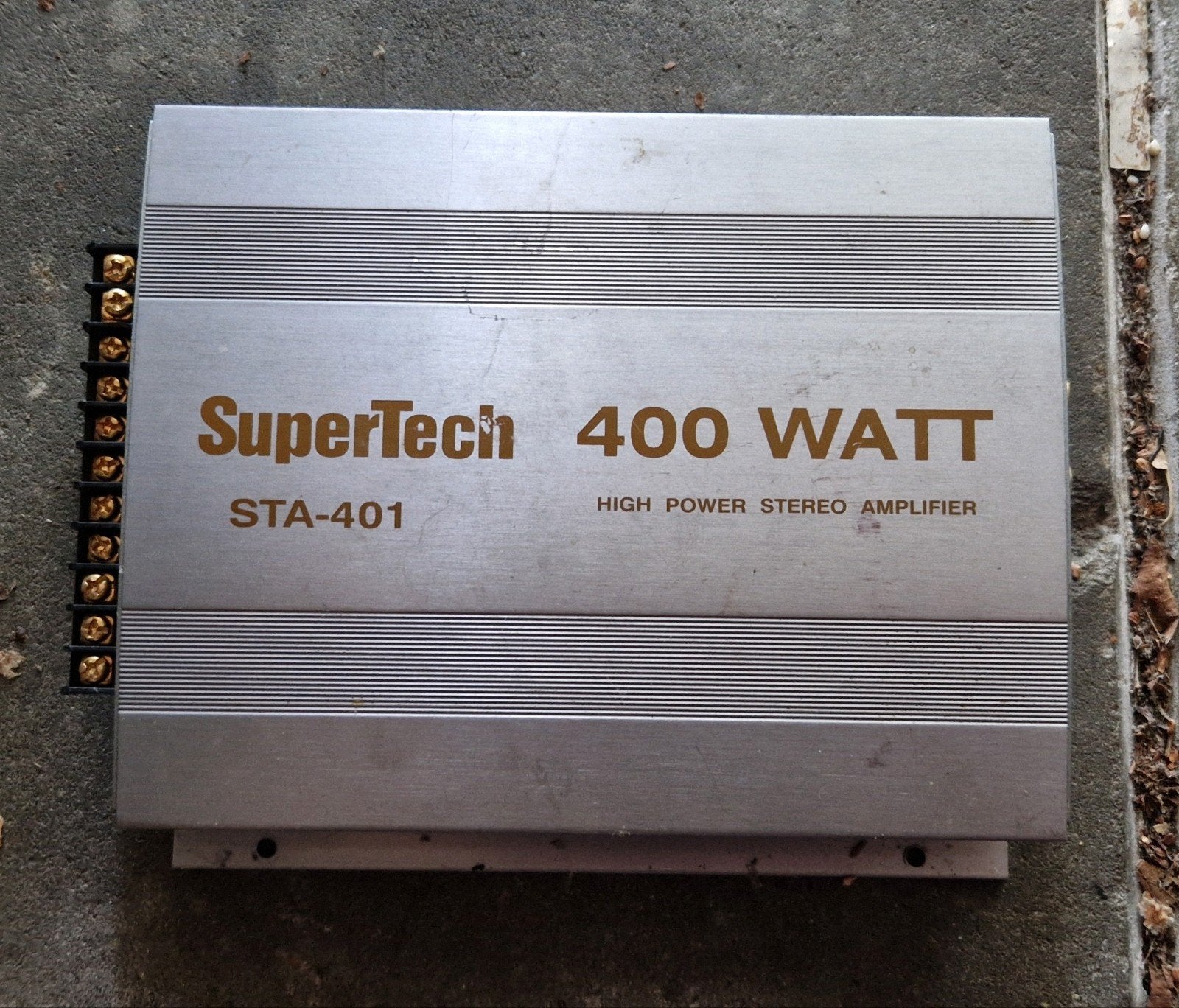 SuperTech STA-401 400 Watt High Power Stereo Versterker, Ophalen, Gebruikt, 120 watt of meer, Overige merken