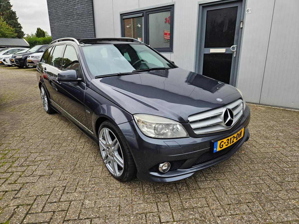 Mercedes-Benz C-klasse Estate 230 Avantgarde AMG V6, Auto's, Achterwielaandrijving, Zwart, 2496 cc, Leder en Stof