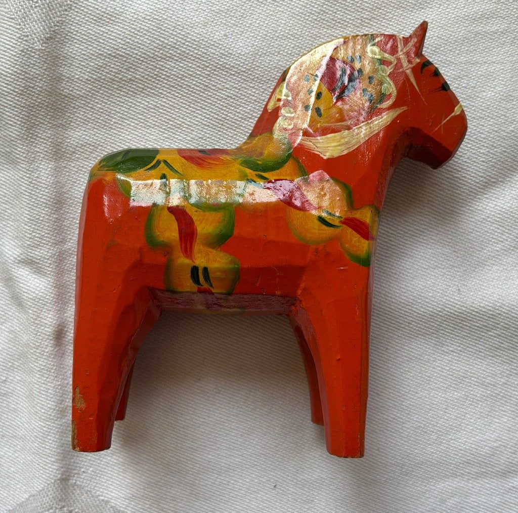 Dalarna paardje mini, 8 cm, Ophalen of Verzenden, Gebruikt, Dier