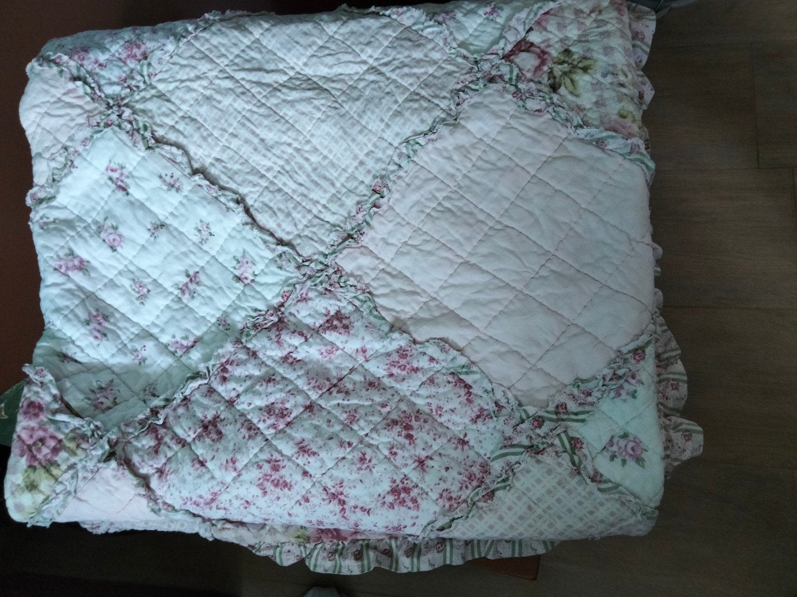 Brocante sprei in stijl van Ariadne, Ophalen of Verzenden, Eenpersoons, Deken of Dekbed