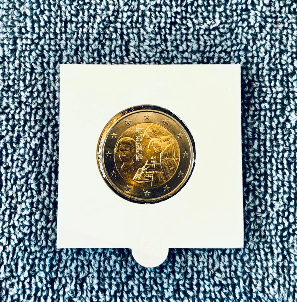Oostenrijk 2 Euro Herdenkingsmunt 2011 - 10 Jaar Euro, Postzegels en Munten, Munten | Europa | Euromunten, Ophalen of Verzenden