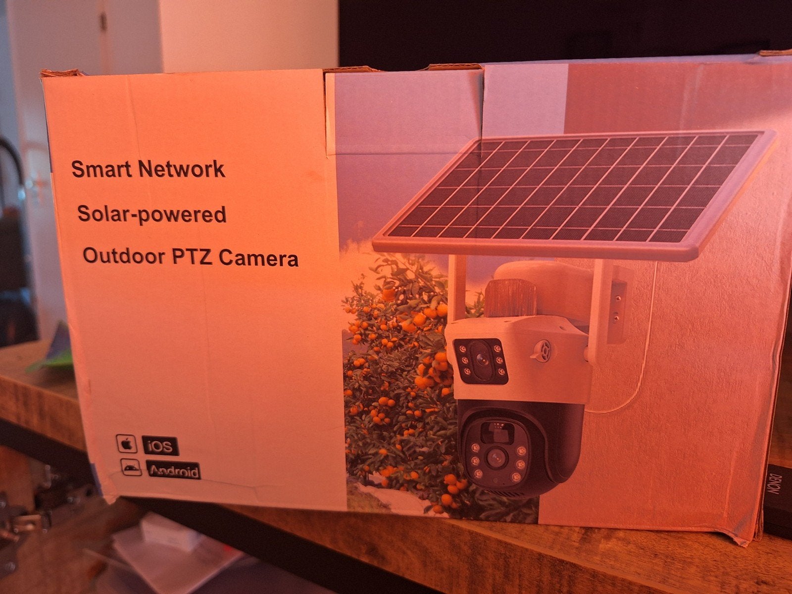 2x Dual Lens Solar Camera Buiten - Smart Network PTZ, Ophalen
