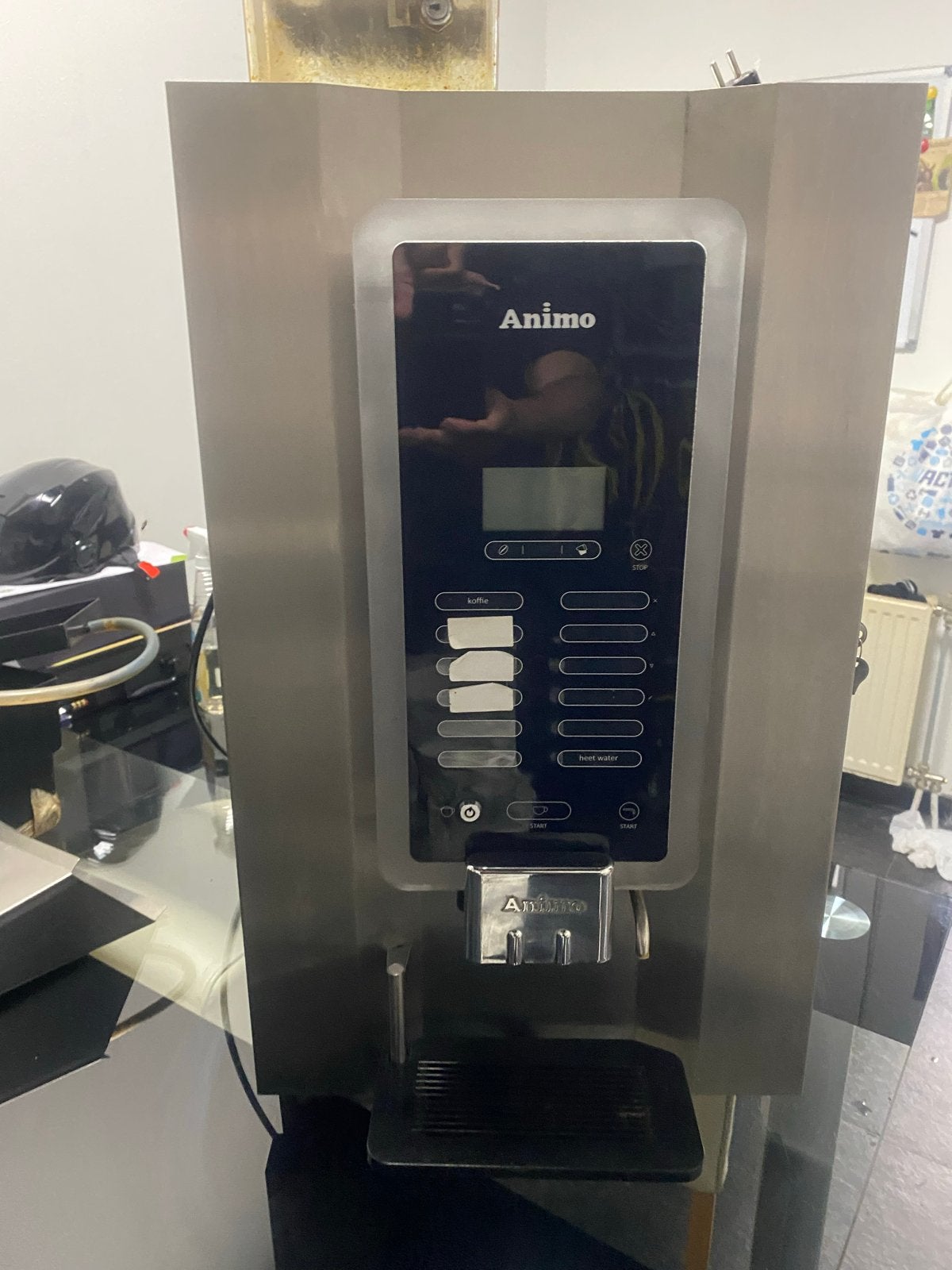 Animo Optibean Koffiemachine - Bonen, Gebruikt, 10 kopjes of meer, Koffiemachine, Koffiebonen