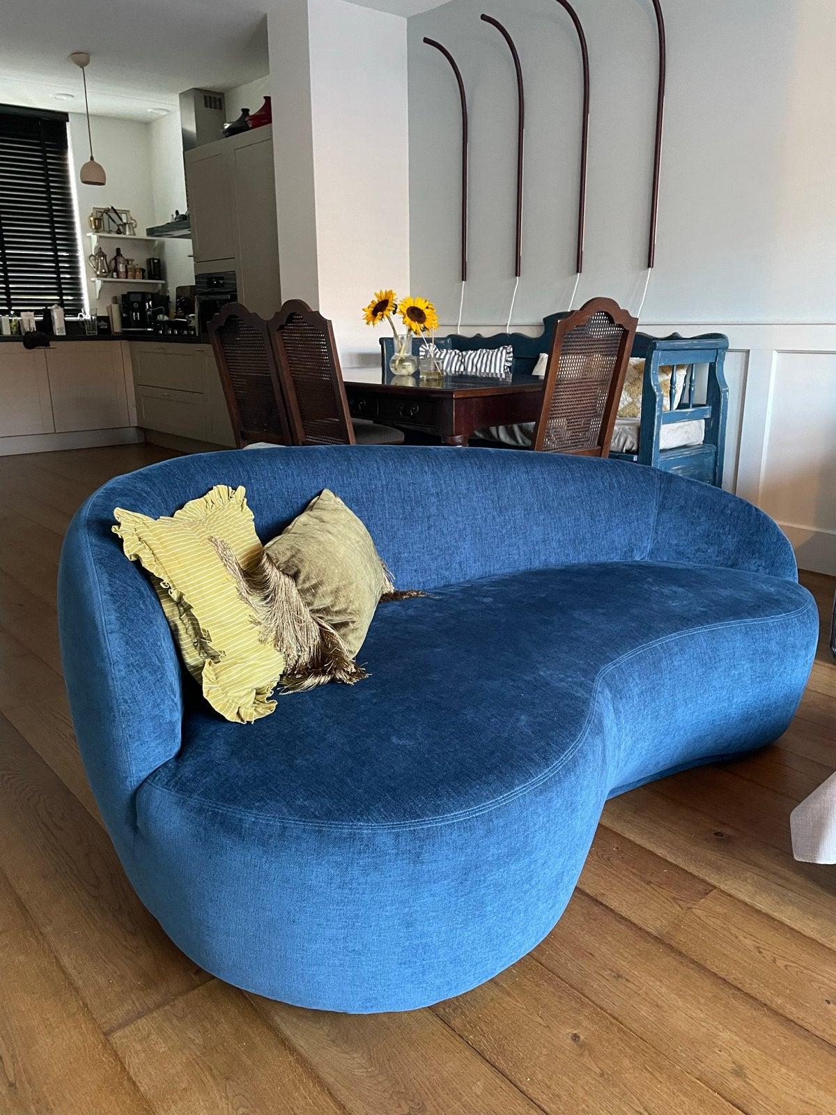 Sofa Company Rose (Danny dusty blue), Ophalen, Tweepersoons, 75 tot 100 cm, Zo goed als nieuw