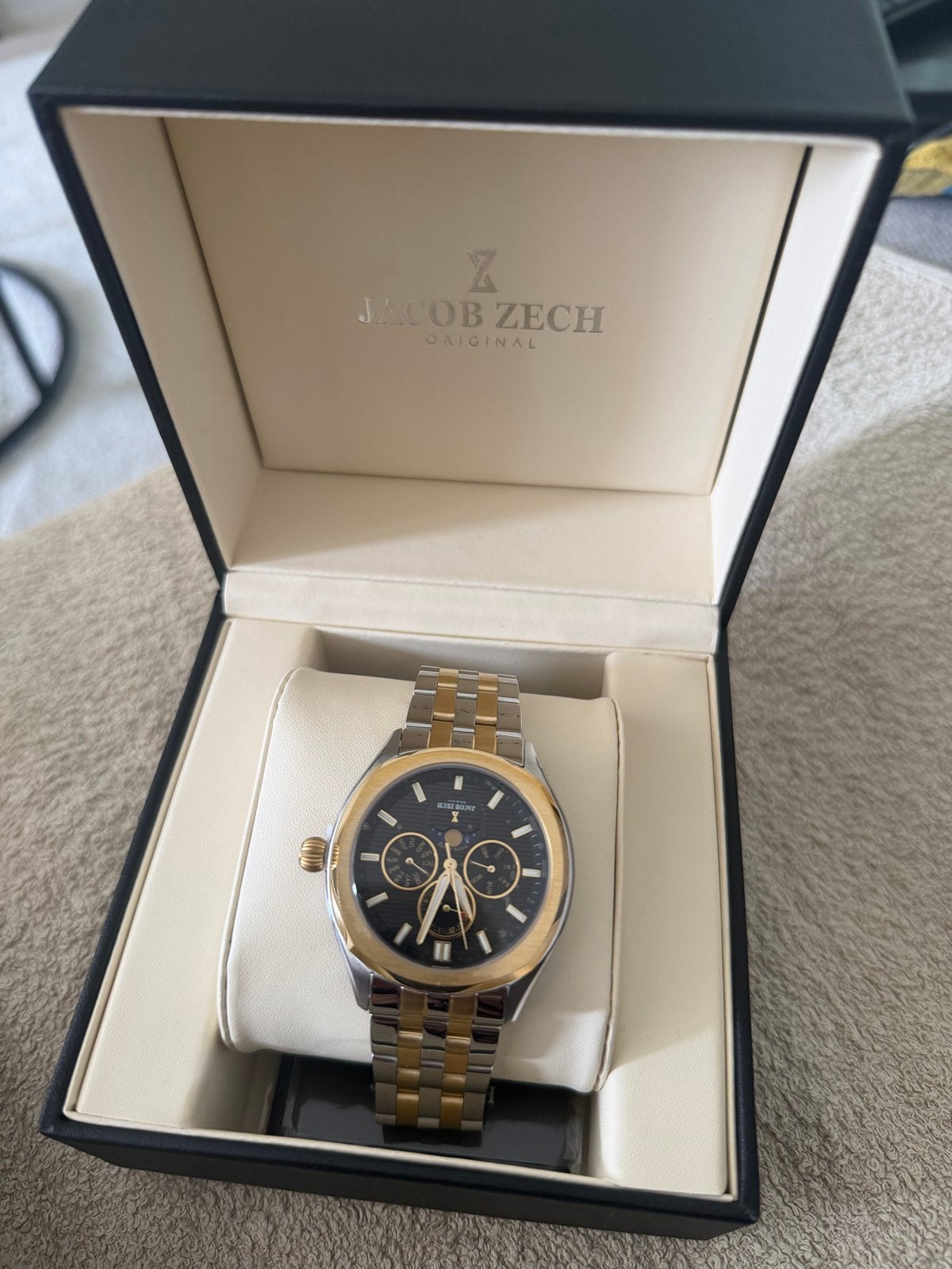 Jacob Zech Original Heren Horloge - Goud/Zilver, Sieraden, Tassen en Uiterlijk, Horloges | Heren, Zo goed als nieuw, Polshorloge