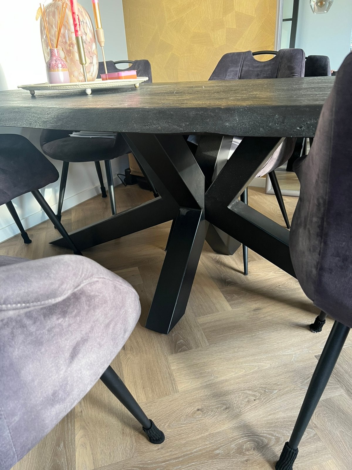 Tafel met stoelen, Ophalen, Zo goed als nieuw, 4 tot 6 stoelen