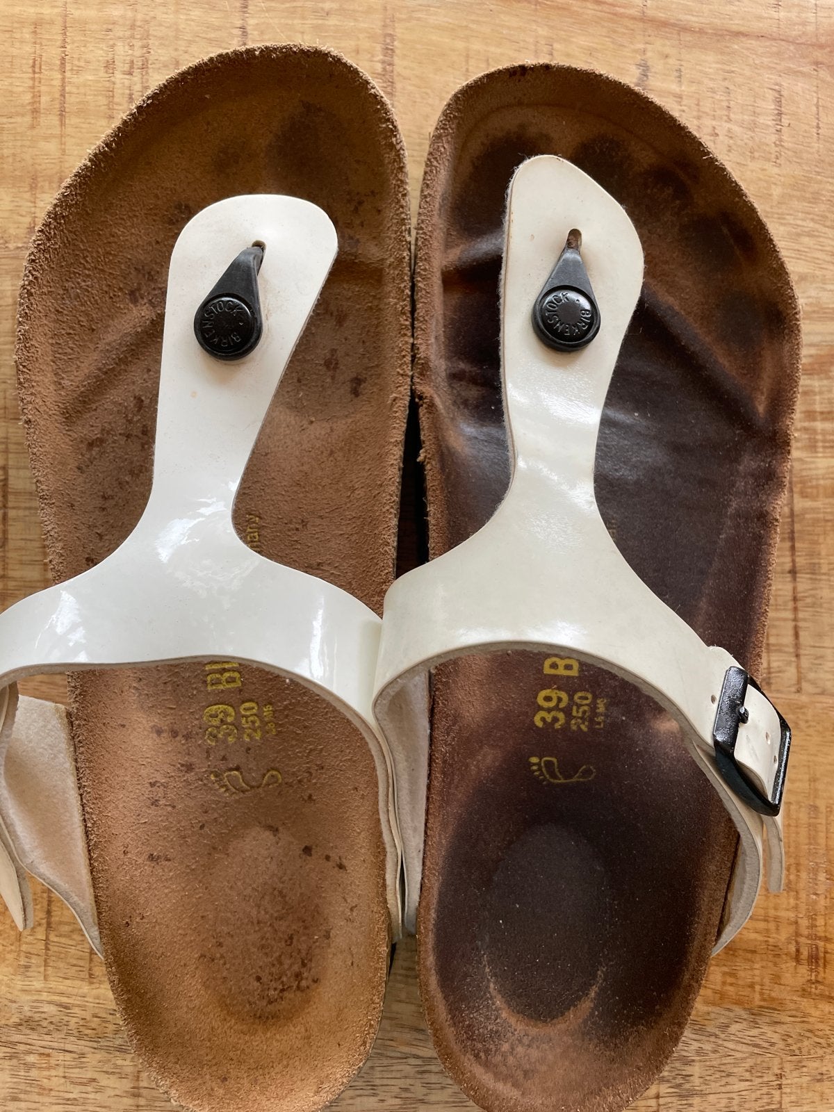 Birkenstock Gizeh slippers wit - maat 39, Kleding | Dames, Ophalen of Verzenden, Gedragen, Wit, Slippers