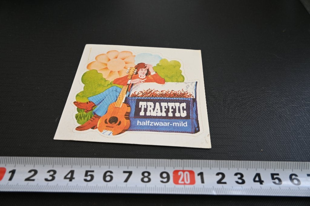 sticker strip man gitaar shag TRAFFIC halfzwaar-mild, Ophalen, Zo goed als nieuw