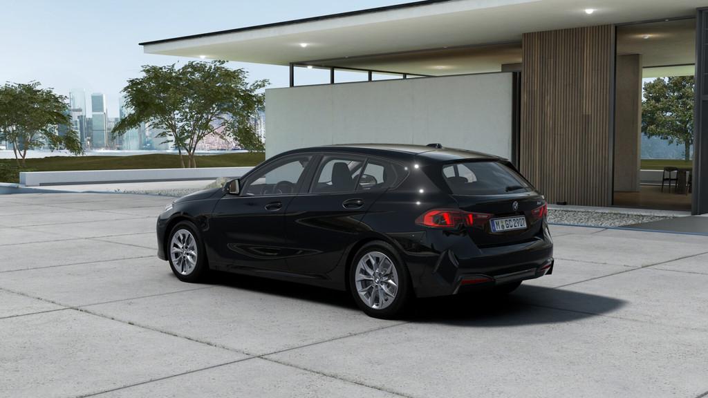 BMW 1 Serie 120 Automaat / Sportstoelen / Achteruitrijcamera, Auto's, BMW, Zwart, 156 pk, Zwart, Leder