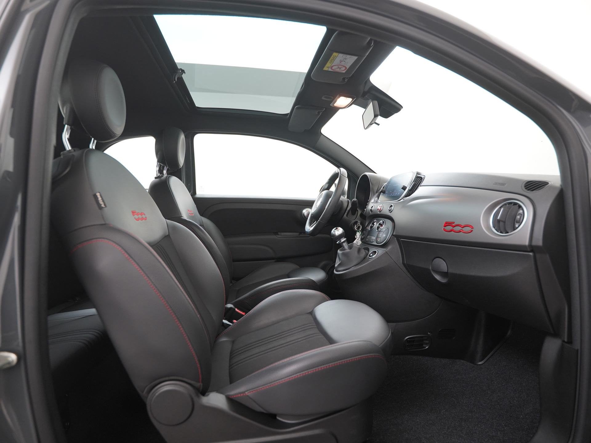 Fiat 500 1.0 Hybrid Sport | Panoramadak | Carplay | Navigati, Voorwielaandrijving, Stof, Euro 6, 4 stoelen