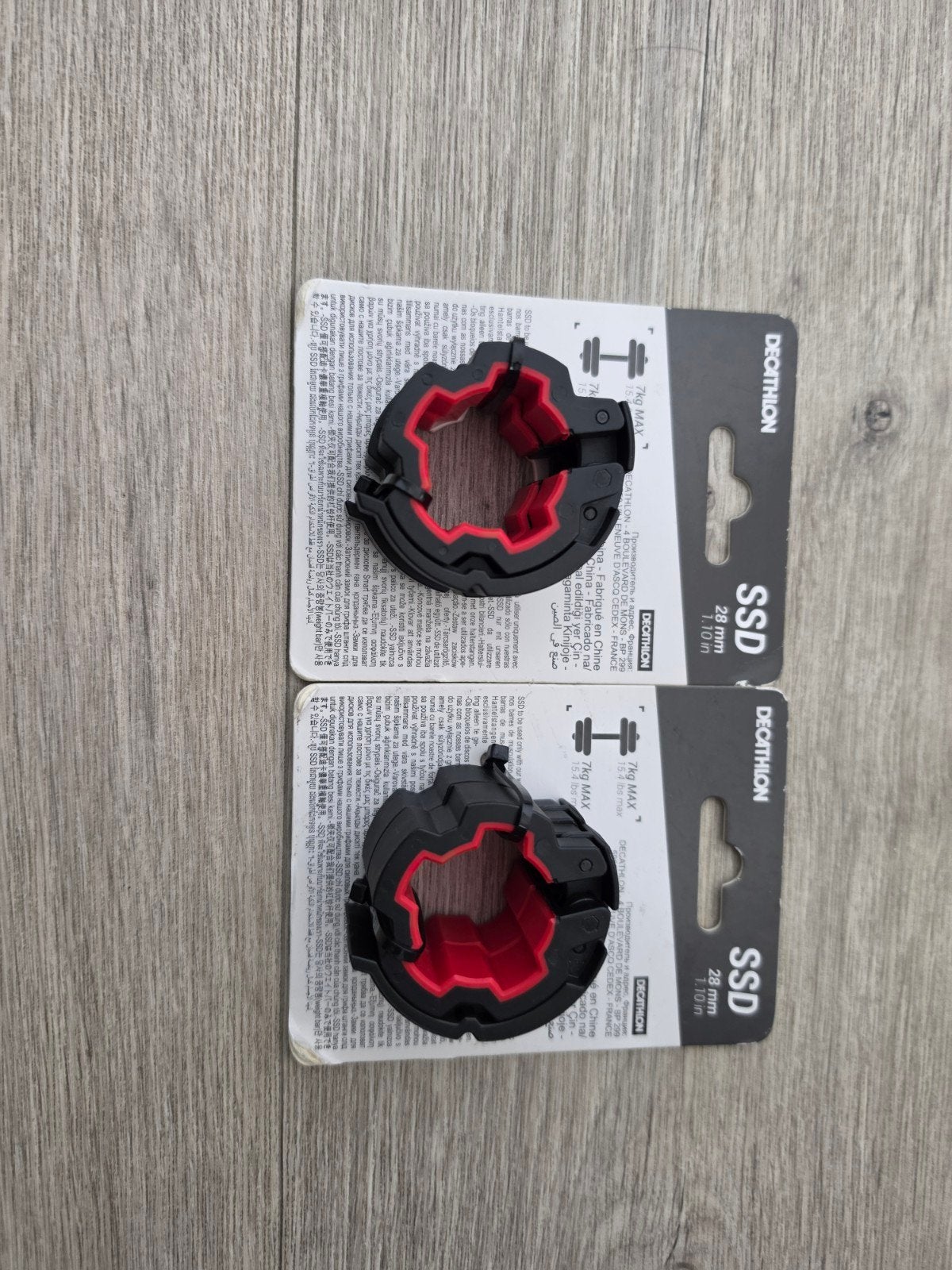 Decathlon SSD 28mm haltersluitingen (2 stuks), Sport en Fitness, Ophalen