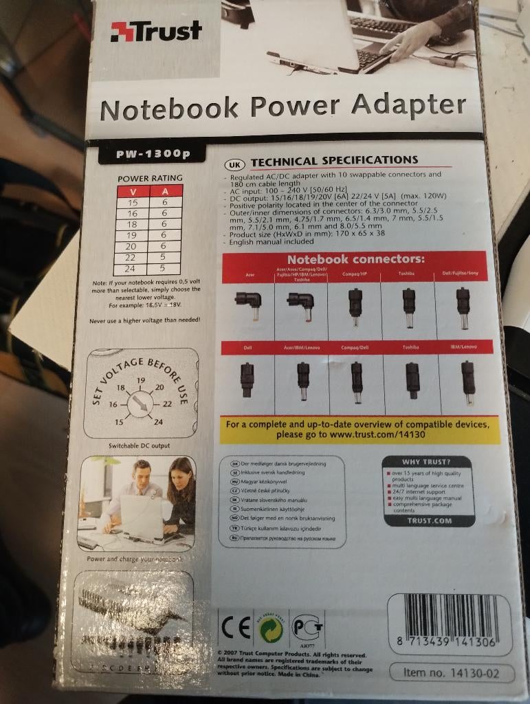 Universele laptop voeding, Ophalen, Nieuw
