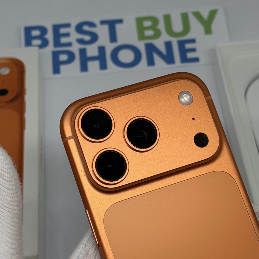 iPhone 17 Pro 256GB oranje /krasvrij glas /100% batt /garant, 256 GB, Apple, Zonder simlock, Apple Park Way, Cupertino, California
