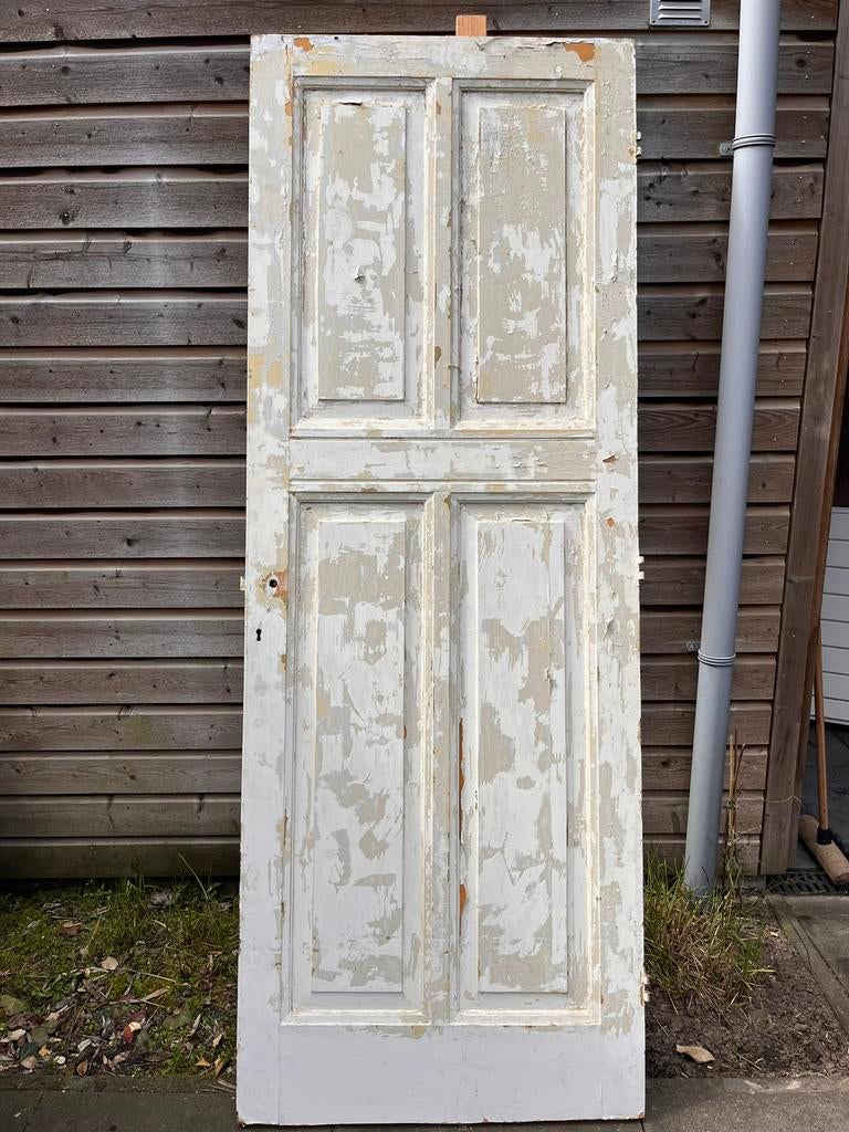 4 oude deuren gratis op te halen, Doe-het-zelf en Verbouw, Deuren en Horren, Ophalen, Gebruikt, Binnendeur, 200 tot 215 cm