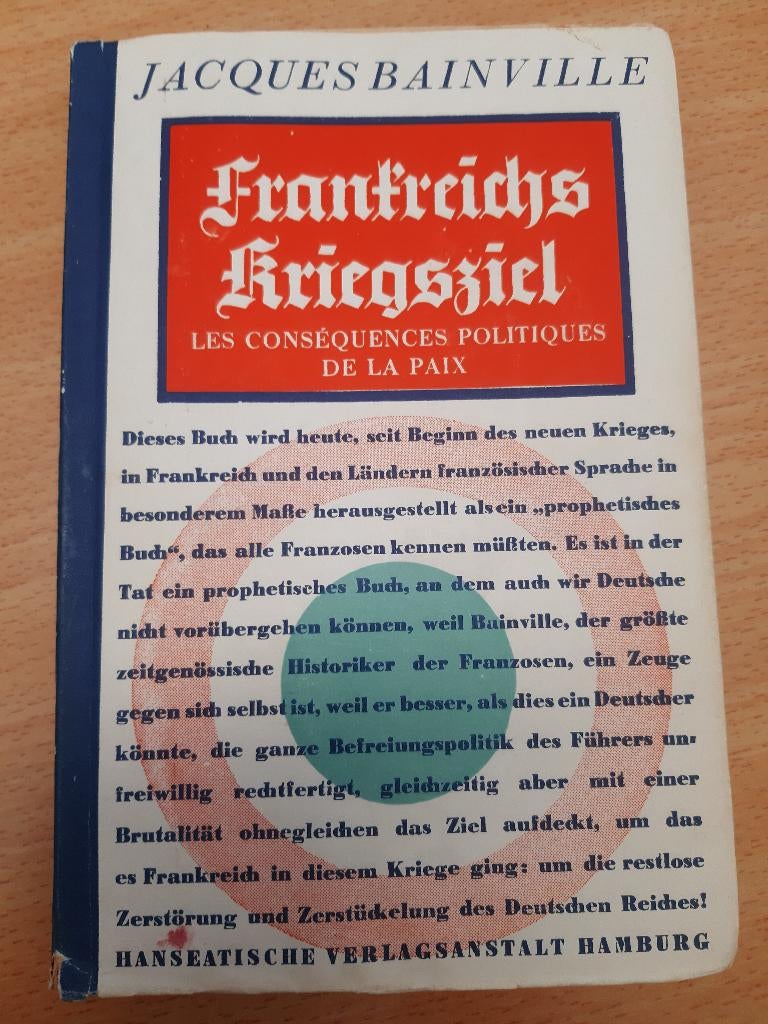 Frankreichs Kriegsziel (NSDAP 1939), Verzamelen, Verzenden, Nederland, Boek of Tijdschrift