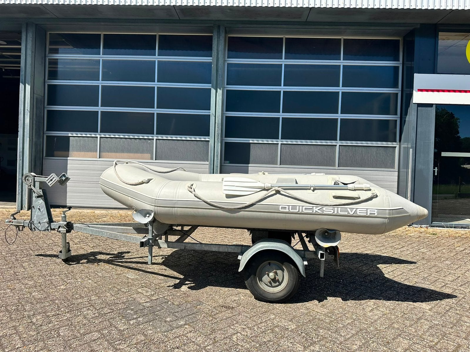 Quicksilver boot met Honda 6 pk motor en trailer, Watersport en Boten, Rubberboten, Ophalen, Gebruikt, Buitenboordmotor, Quicksilver