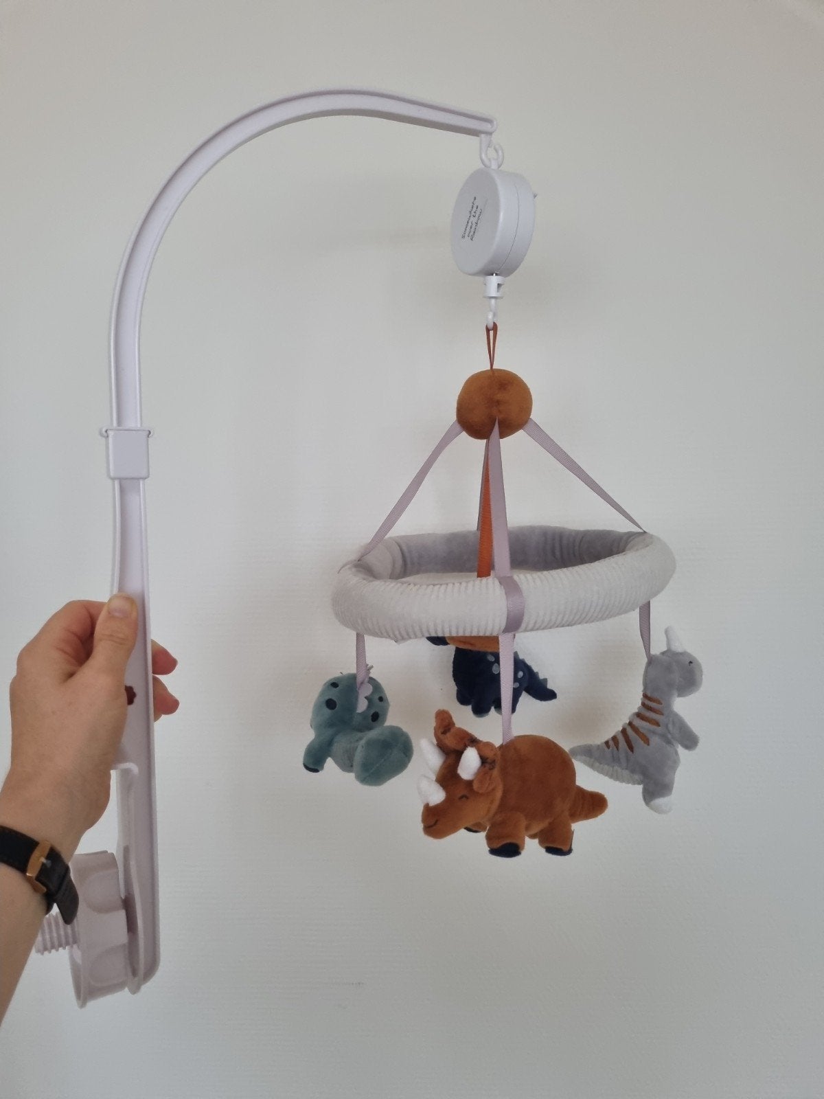 Dino Muziekmobiel met 'Somewhere Over The Rainbow', Ophalen, Zo goed als nieuw, Mobiel, Met geluid