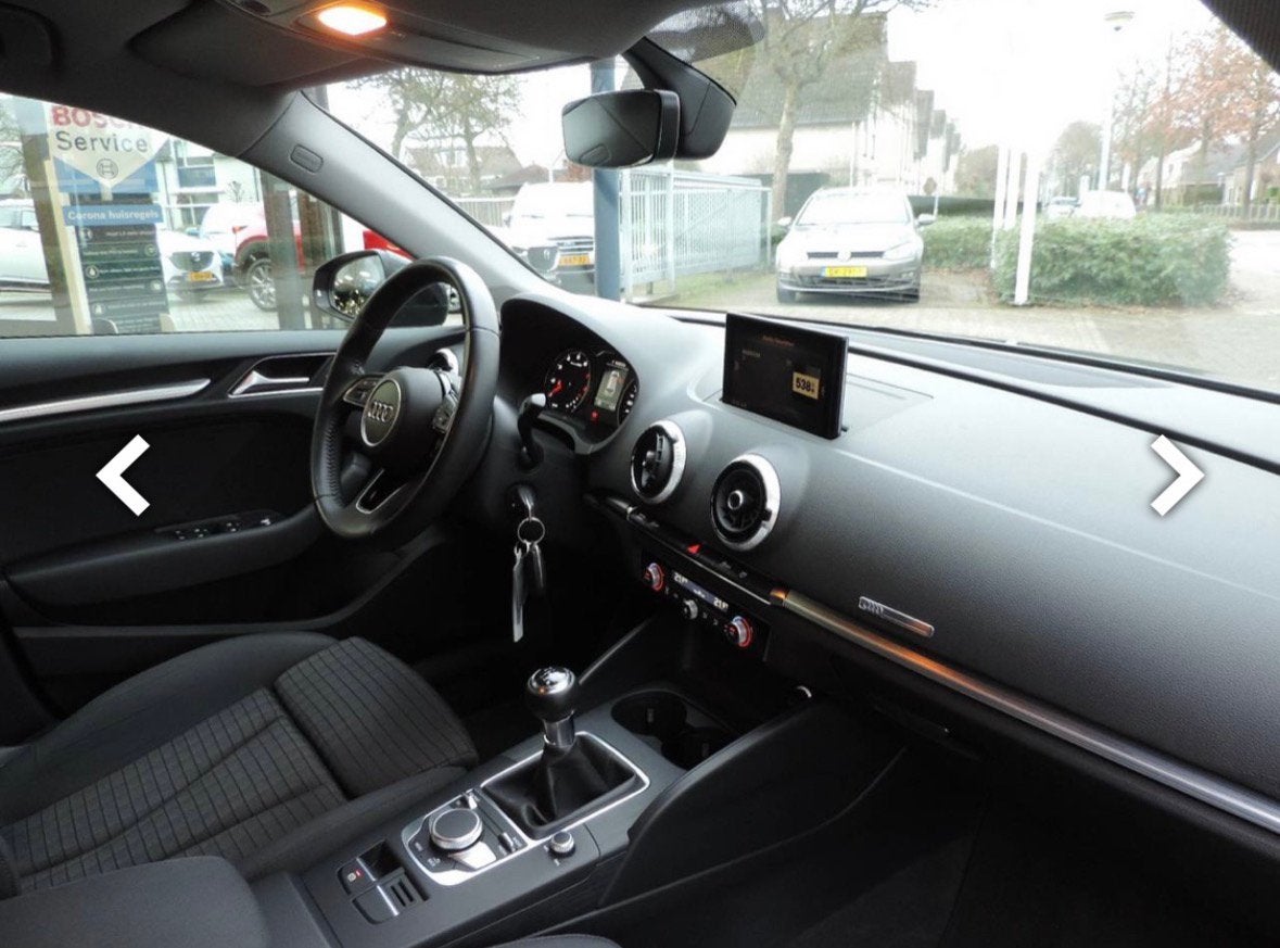 Audi A3 1.0 Tfsi 116pk 2017 Grijs, Stof, 620 kg, Origineel Nederlands, Handgeschakeld