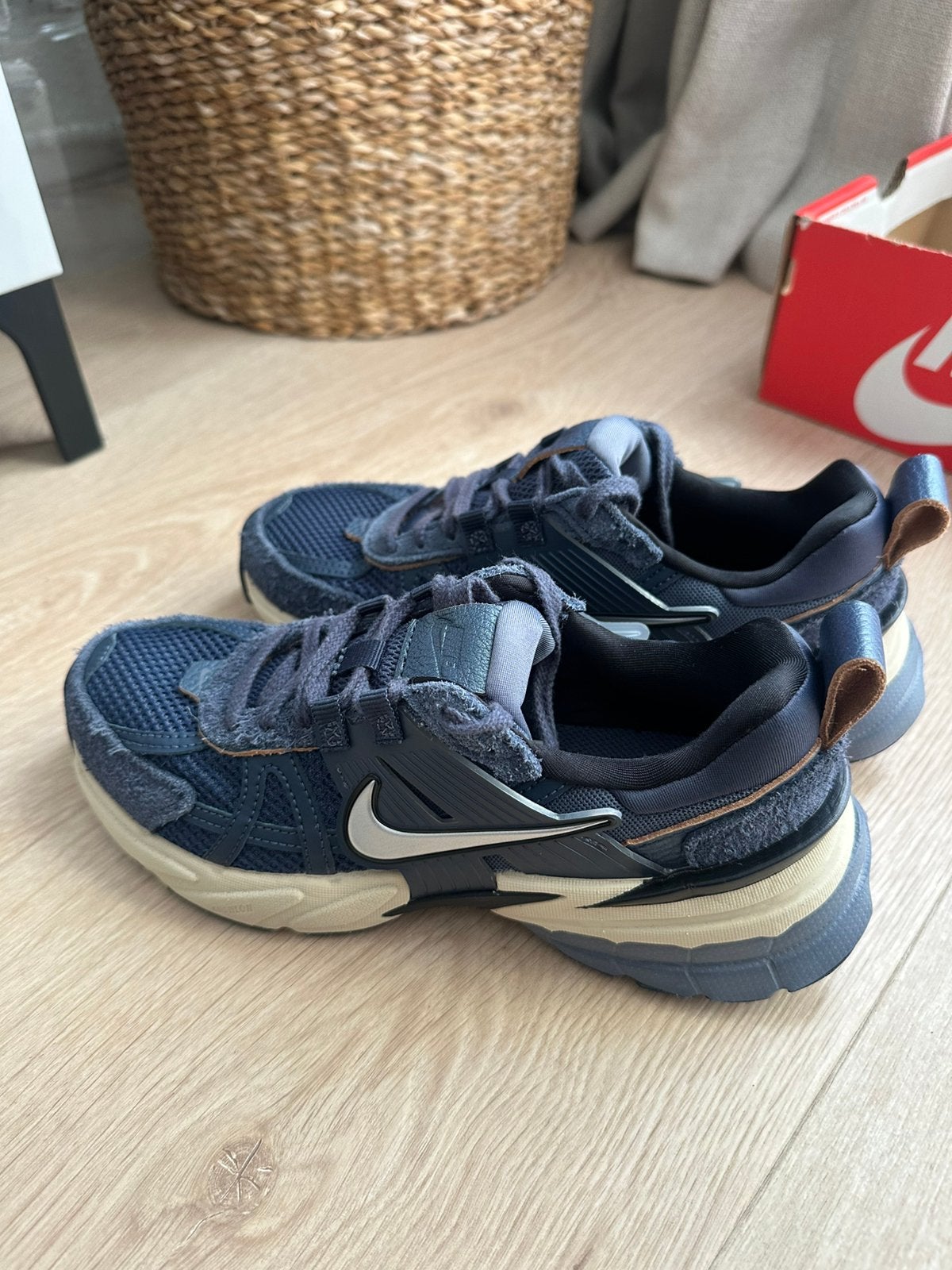 Nike V2K run sneakers, Blauw, Nieuw, Ophalen of Verzenden, Sneakers of Gympen