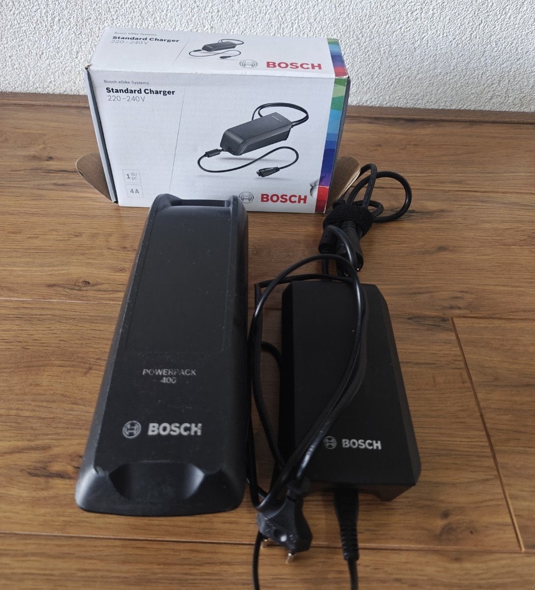 Bosch PowerPack 400 accu en 4A lader, Fietsen en Brommers, Gebruikt