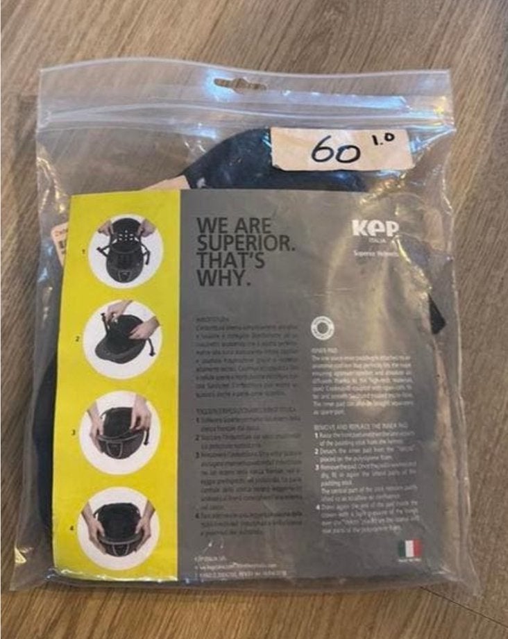 Kep italia liner cromo 1.0 maat 60 ovaal nieuw, Ophalen of Verzenden, Zo goed als nieuw, Dressuur