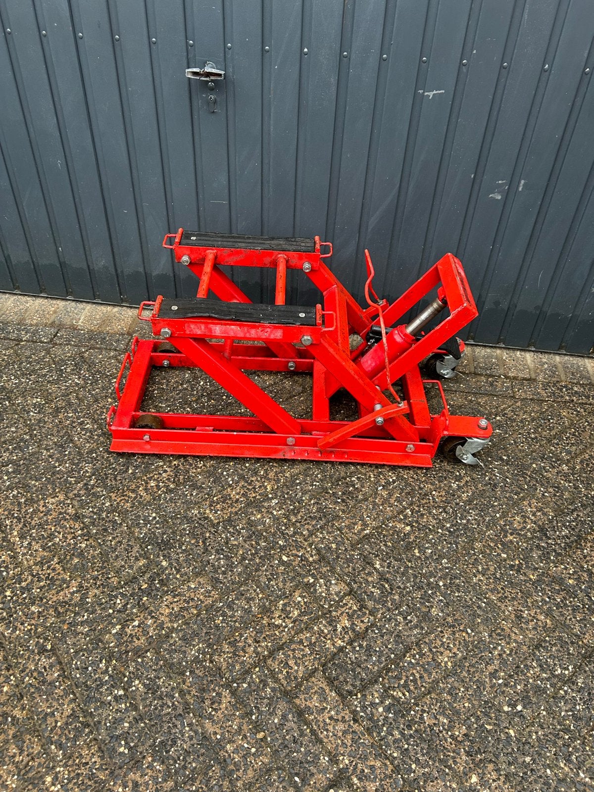 Motor Krik / Motorlift - Hydraulisch Rood, Ophalen of Verzenden, Gebruikt