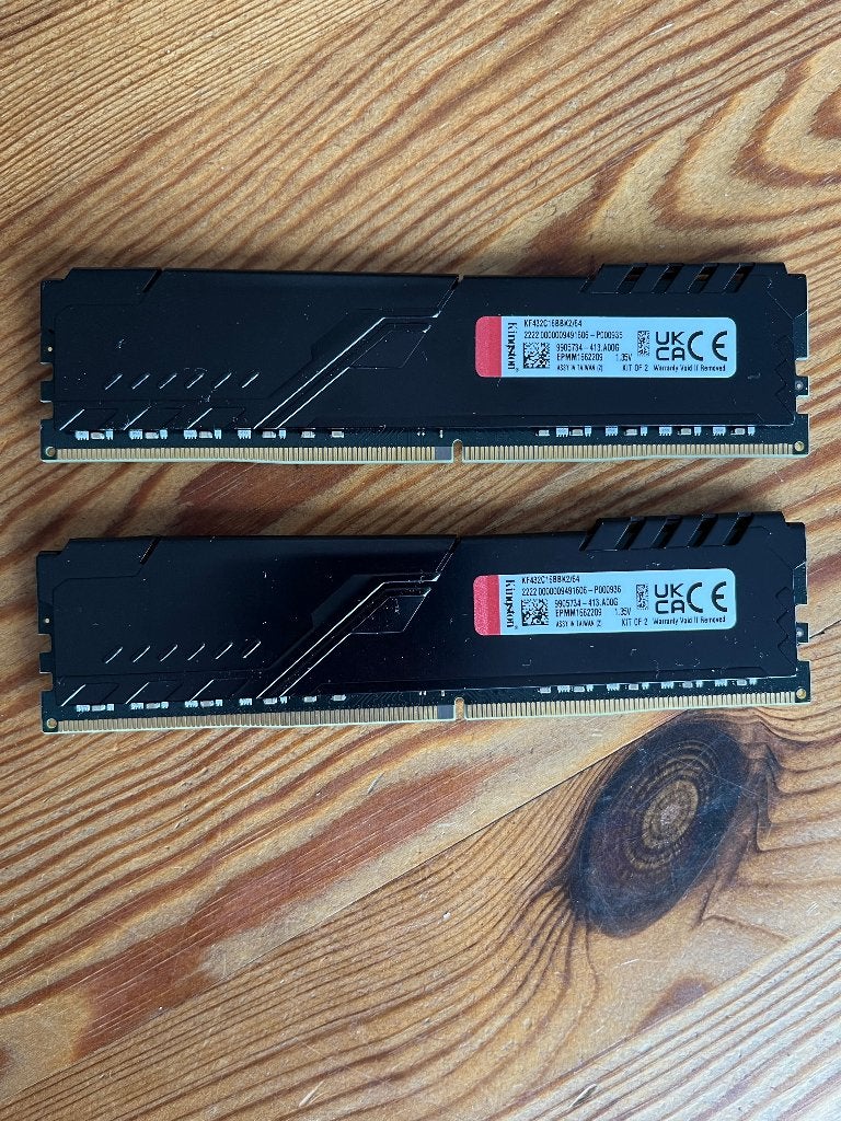 DDR4 Kingston Fury Beast KF432C16BBK2/64 aangeboden, Computers en Software, DDR4, Ophalen of Verzenden, Zo goed als nieuw, Desktop