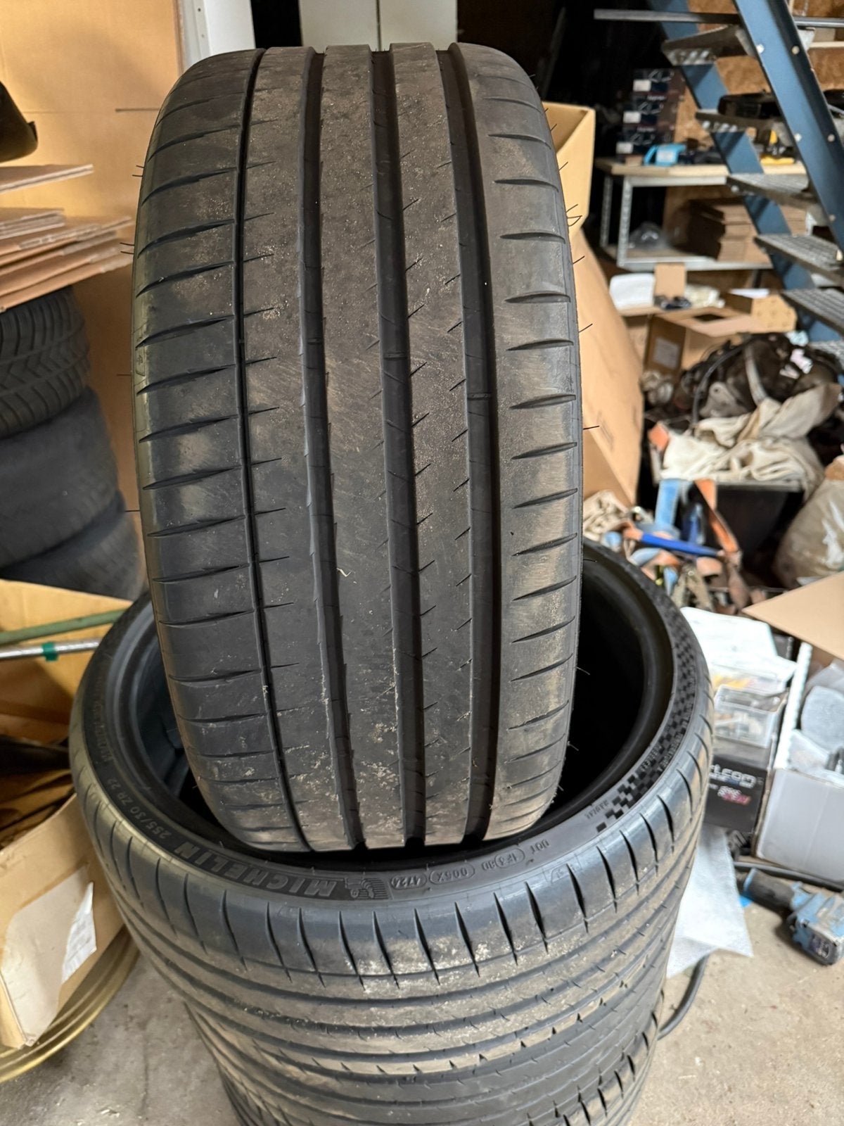 4x 255/30/22 Michelin pilot sport 4s zgan., Auto-onderdelen, Banden en Velgen, Ophalen, 255 mm, Nieuw, Overige maten